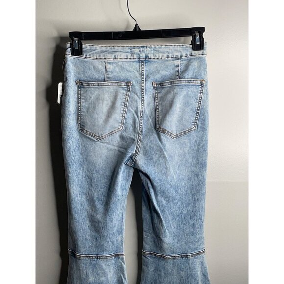 NEW Free People Float On Flare Slim Jeans Stretch Size 27 - Picture 6 of 7